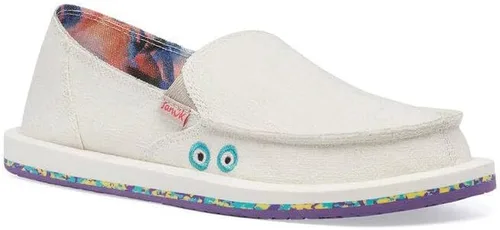 Vista 3 de Sanuk Mocasines Donna Rad Resort para mujer, marfil, talla 7
