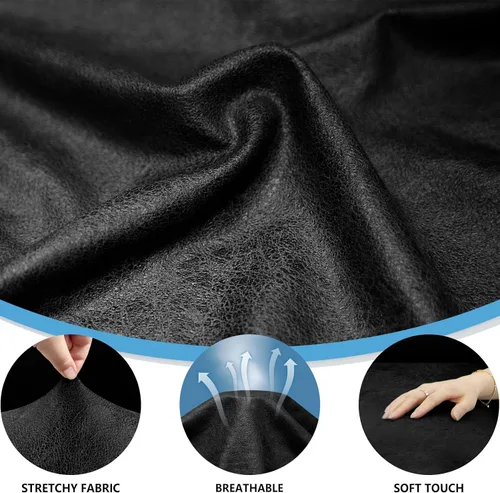Vista 78 de Fundas para Sillón de 2 Piezas con Cojín en T, Fundas de Aspecto de Cuero para Sofá, Fundas para Sillas, Protector de Muebles Elástico, Funda