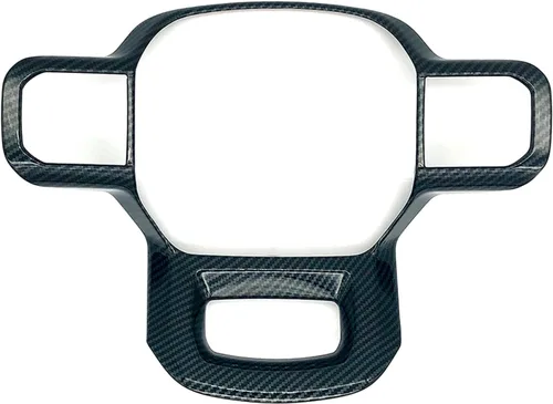 Vista 6 de Keptrim Funda para volante para Ford F150 2015-2020, para Ford F150 2017-2022, F250 F350 2017-2022, para Ford Expedition 2018-2021 ABS rojo