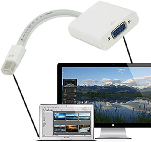 Vista 4 de Adaptador Mini DisplayPort a VGA hembra para Mac