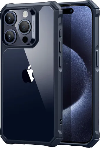 Vista 8 de ESR for iPhone 15 Pro Case, Shock-Absorbing Corners, Clear Protección contra caídas de grado militar, esquinas de protección de aire a prueba