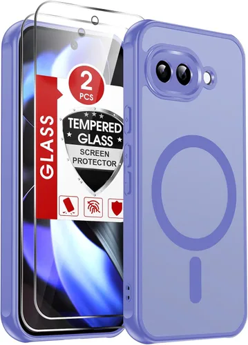 Vista 156 de LeYi Funda para teléfono Samsung-S23: protector de pantalla e imán MagSafe Púrpura