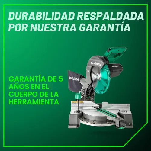 Vista 12 de Metabo HPT Sierra ingletadora compuesta de un solo bisel de 10 pulgadas, sierra de potencia de 15 amperios con línea de sombra de corte Xact