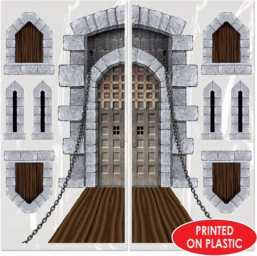 Vista 12 de Beistle, Accesorios para Fiesta, Puerta y Ventana de Castillo (1 unidad) (paquete de 9), Paquete de 1, Multicolor