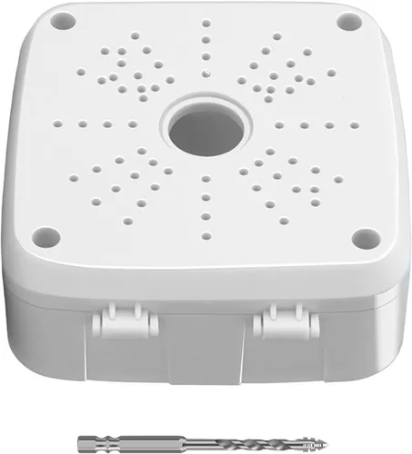 Vista 10 de Soporte universal para cámara de seguridad, soporte de caja de conexiones abatible, base de cámara IP de plástico impermeable, soporte de cable