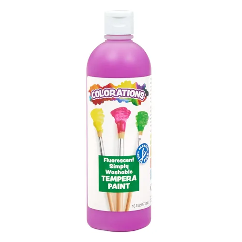 Vista 14 de Colorations WSTBK - Témpera lavable simple, color negro Azul Fluorescente (Fluorescent Blue)