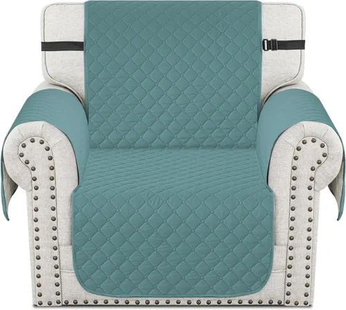 Vista 47 de XINEAGE Funda para Sillón Reclinable Resistente al Agua, Fundas Antideslizantes para Silla Reclinable con Bolsillos, Fundas Acolchadas Gruesas