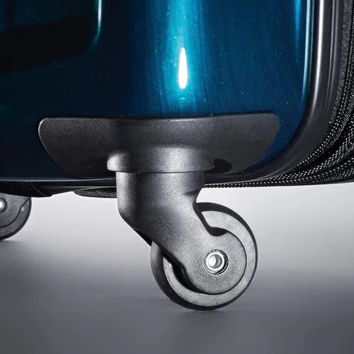 Vista 4 de Samsonite Winfield 2 - Equipaje rígido con ruedas giratorias, Azul profundo