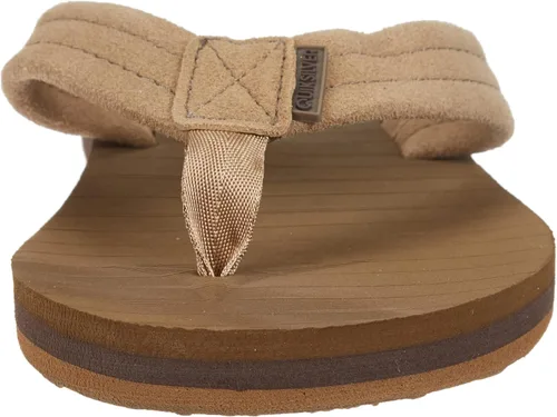 Vista 2 de Quiksilver Men's Carver Suede 3 Point Flip Flop Athletic Sandal