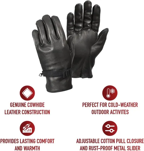 Vista 2 de Rothco - Guantes de piel, tipo D3-A