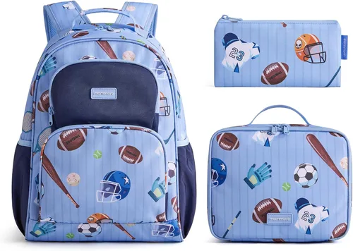 Vista 25 de mommore Juego de mochila para niños y niñas de 4 a 8 años A-dinosaurio