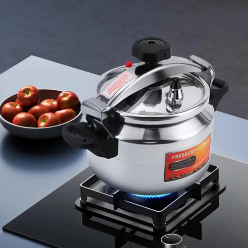 Vista 7 de Aleación de aluminio de la olla a presión de 5L, cocina a prueba de explosiones de la olla a presión universalmente conveniente para las estufas