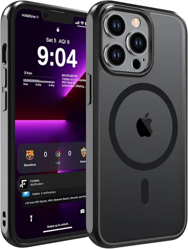 Vista 21 de WRJ Funda magnética mate para iPhone Air de 6.5 pulgadas, [compatible con Magsafe] [protección contra caídas de grado militar], delgada Negro