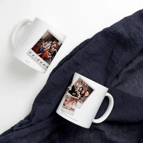 Vista 102 de Trend Setters Friends the Television Show – 25 años – Mercancía oficial – Taza de café o té de cerámica blanca de 11 onzas – perfecta para regalar