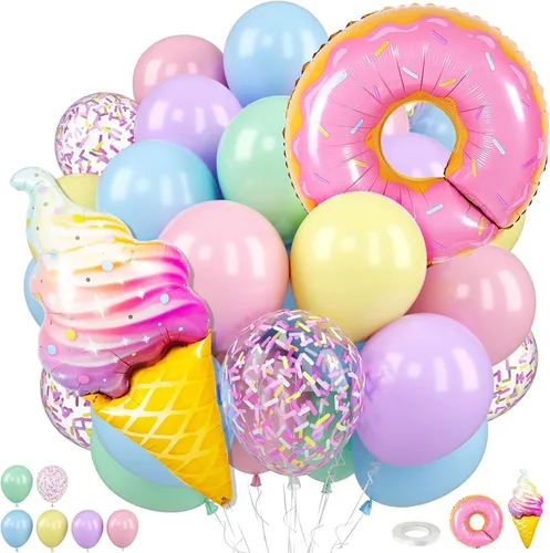 Vista 11 de Globos de Casino, Globos Metálicos Negros Rojos Dorados de 12 Pulgadas con Confeti y Dados de Lámina para Decoración de Fiesta Temática de Juego