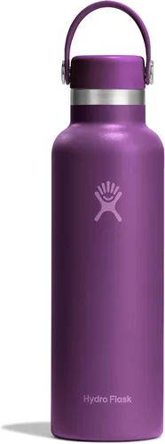 Vista 22 de Hydro Flask Botella de agua – Acero inoxidable aislado – Antiderrames, a prueba de fugas en 21 oz Tonal Trillium