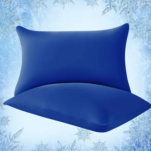 Vista 15 de Elegear Fundas de almohada refrescantes para personas que duermen con calor, fundas de almohada refrescantes japonesas Q-Max 0.5, en ambos lados