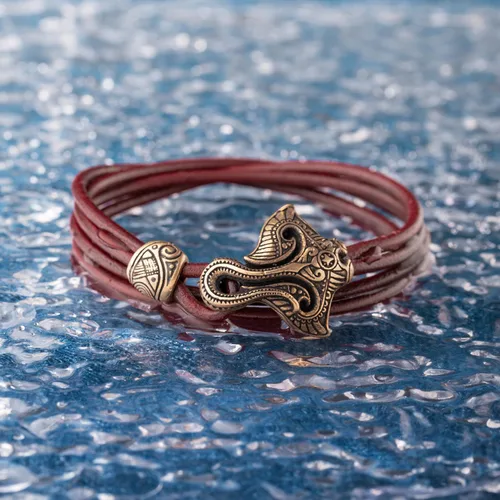 Vista 4 de Ocean Maori Bracelet with Manta Ray Wristband with Skate Fish Gift for Men and Women Him Her Polynesian Nautical Tribal Jewelry