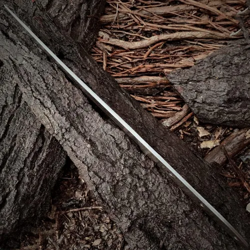 Vista 4 de PAL 2000 KNIVES Hecho a mano de acero de Damasco Construye su propio kit de cuchillo con pasadores de hoja en blanco Material de mango diferente