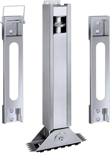Vista 10 de Par de niveladores de escalera para escalera extensible, nivelador de suelo de pata de escalera extensible ajustable, con poste de acero