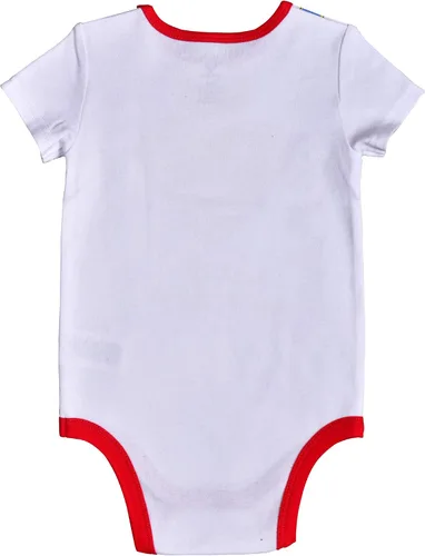 Vista 2 de Warner Bros. DC Comics Superman - Body de manga corta para niños, color blanco