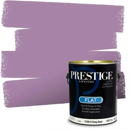 Vista 31 de PRESTIGE Pinturas de pintura interior e imprimación en uno, 1 galón, plano, combinación comparable de Sherwin Williams* Kimono Violet*
