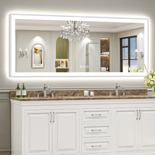 Vista 13 de 24x32 LED Bathroom Mirror, Backlit & Front Lit Lighted Mirror Retroiluminado+luz frontal