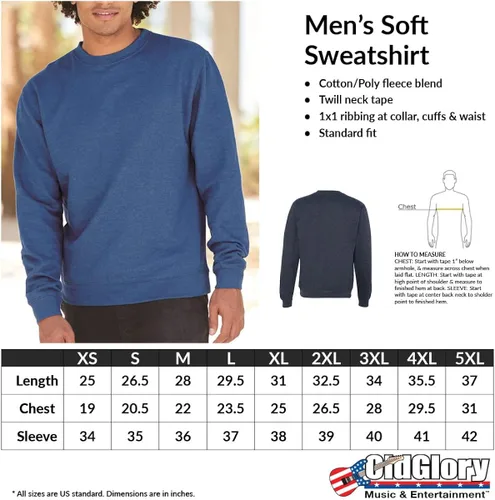 Vista 6 de Old Glory Inglés Bulldog Corona Mens Sudadera
