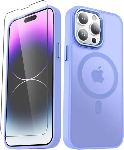 Vista 20 de YENAPOON Funda magnética mate para iPhone 11 con 1 protector de pantalla, compatible con Magsafe, translúcida esmerilada, delgada, a prueba