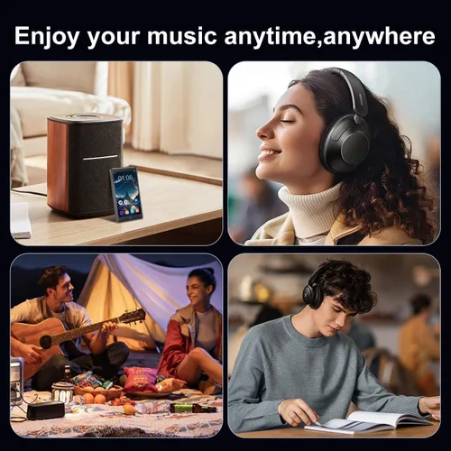 Vista 6 de Reproductor MP3 de 144 GB con Bluetooth y WiFi, pantalla táctil FHD de 4.3 pulgadas, panel de aleación de zinc, reproductores de MP4, reproductor