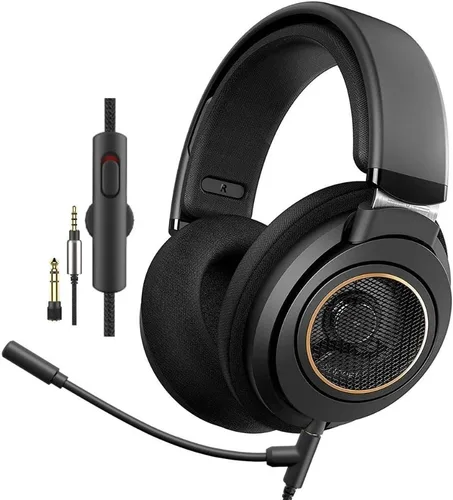 Vista 8 de PHILIPS SHP9500CY Over-Ear Open-Back Hi-Fi Headphones – 50mm Drivers, Lightweight Comfort Design, Wide Soundstage, Detachable Cable, Home Audio
