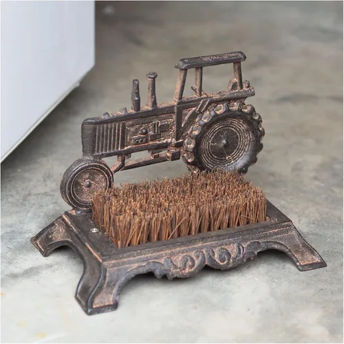 Vista 3 de CTW Home Collection 420195 Rascador de botas de tractor, 10 pulgadas de ancho, hierro fundido