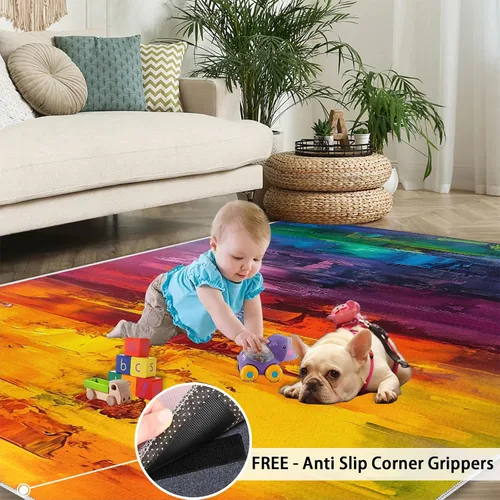 Vista 63 de Desert Dunes Rugs for Bedroom, Desert Landscape Area Rug, Natural Scenery Rugs for Living Room, Indoor Non-Slip Rug, Machine Washable Carpet for