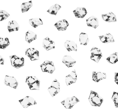 Vista 7 de Super Z Outlet Paquete de 120 gemas del tesoro de cristales acrílicos de roca de hielo para dispersar mesa, rellenos de jarrones para el hogar