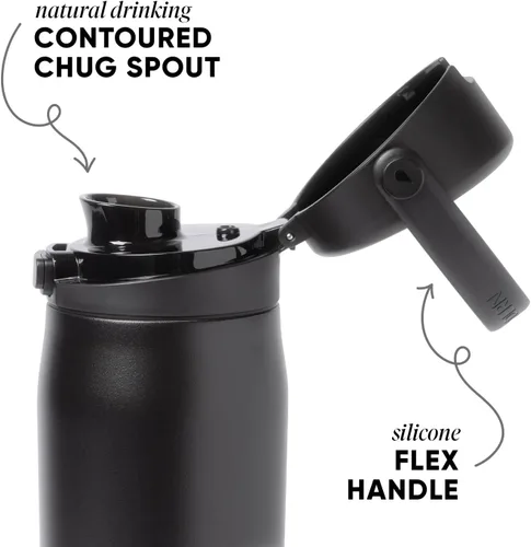 Vista 2 de Simple Modern Mesa Sport Botella de Agua con Tapa de Sorbo Cubierta Botella de Acero Inoxidable Aislada de 24oz Compatible con Portavasos