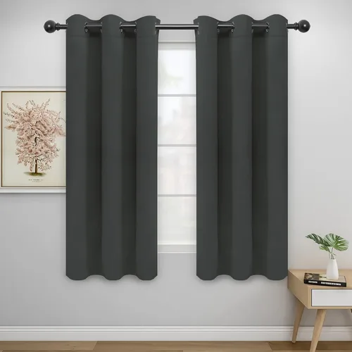 Vista 137 de Easy-Going - Cortinas opacas para dormitorio, aislamiento térmico sólido con ojales, cortinas de ventana para reducción de ruido, cortinas