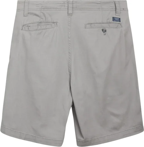 Vista 5 de Chaps Pantalones cortos para hombre - Pantalones cortos elásticos de algodón con parte delantera plana caqui (tamaño 30-38)