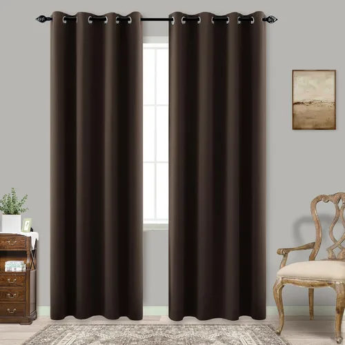 Vista 131 de KOUFALL Cortinas de Baño Aqua para Ventana, Juego de 2 Paneles Decoración Costera Cortinas Cortas Opacas para Ventana Pequeña de Cocina Puerta