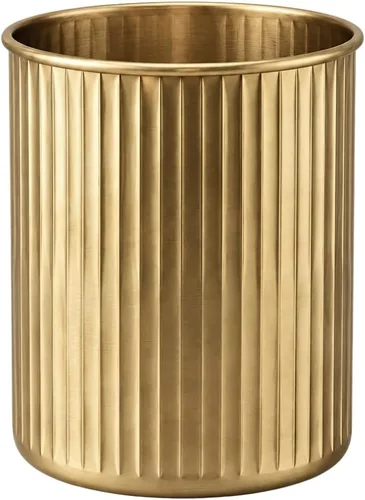 Vista 8 de Monarch Abode Soporte para utensilios de cocina – Soporte para utensilios de cocina de metal antiguo en relieve, recipiente decorativo para encimera
