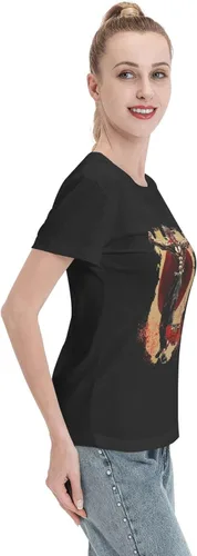 Vista 5 de Anime Baki The Grappler T Shirt Womens Summer Round Neck Tops Casual Short Sleeves Tee Black