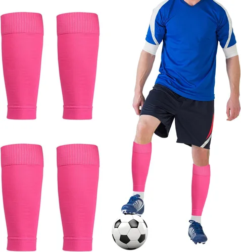 Vista 10 de Paquete de 2 calcetines de compresión para pantorrillas, para fútbol, fútbol, sobre la pantorrilla, béisbol, baloncesto, rugby
