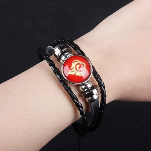 Vista 5 de Soyusunny Genshin - Pulsera de impacto con 7 pulseras luminosas de anime accesorios
