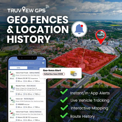 Vista 6 de Truview TV130 - Rastreador GPS 4G con actualizaciones en vivo, dispositivo de seguimiento de vehículos para automóviles, furgonetas, camiones y más