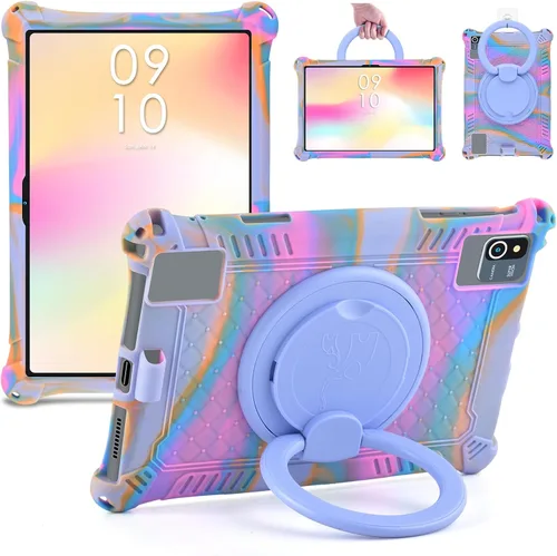 Vista 10 de DETUOSI Funda de silicona para Plimpton PlimPad P60 de 10 pulgadas, funda protectora multiángulo para Moderness MB1001 de 10 pulgadas, Hoozo de 10.1