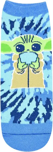 Vista 4 de STAR WARS Baby Yoda Tie Dye Knit JuniorsWomens 5 Pack Ankle Socks