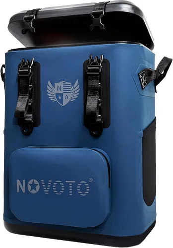 Vista 9 de 30 Can Magnetic Backpack Cooler, Zipperless Soft Cooler Backpack with Wide-Mouth Magnetic Lid, Leakproof Insulated Soft Sided Cooler for Beach
