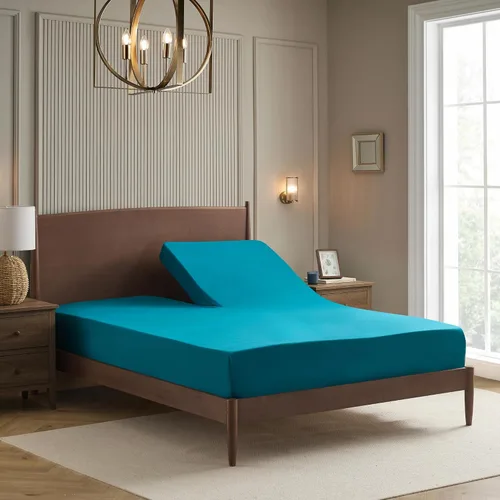 Vista 104 de Juego de sábanas extrasuaves de tamaño individual, ropa de cama transpirable y lujosa con correas elásticas integradas para las esquinas, colección