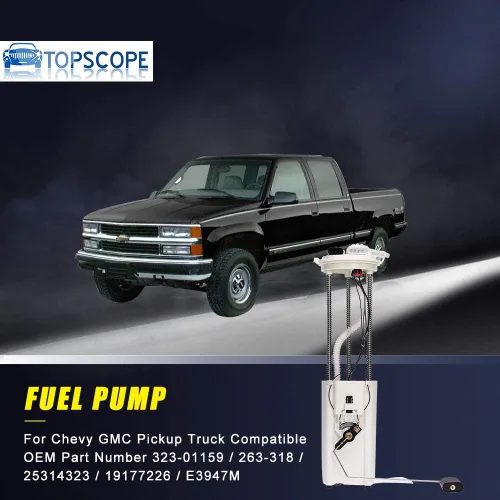 Vista 6 de Conjunto de bomba de combustible para camioneta pickup Chevy GMC 1997 1998 1999 2000 compatible con 19177242 E3947M (con 2 conectores eléctricos)