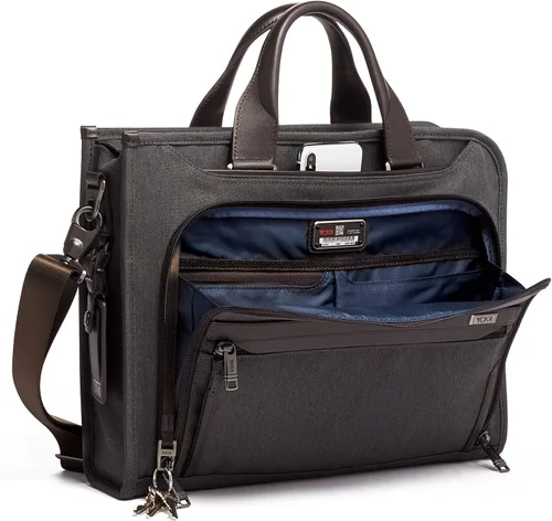 Vista 3 de TUMI - Alpha 3 Slim Deluxe Portfolio Bag - Organizer Briefcase for Men and Women
