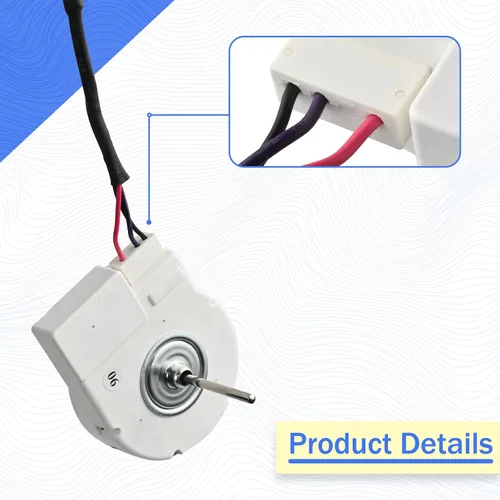Vista 2 de Motor de ventilador 50240401000Q ZWF-02-4 DC12V 4W 2100RPM 5304519506 para refrigerador Samsung Midea Frigidaire Magick Chef